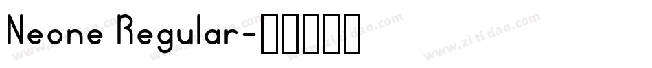 Neone Regular字体转换